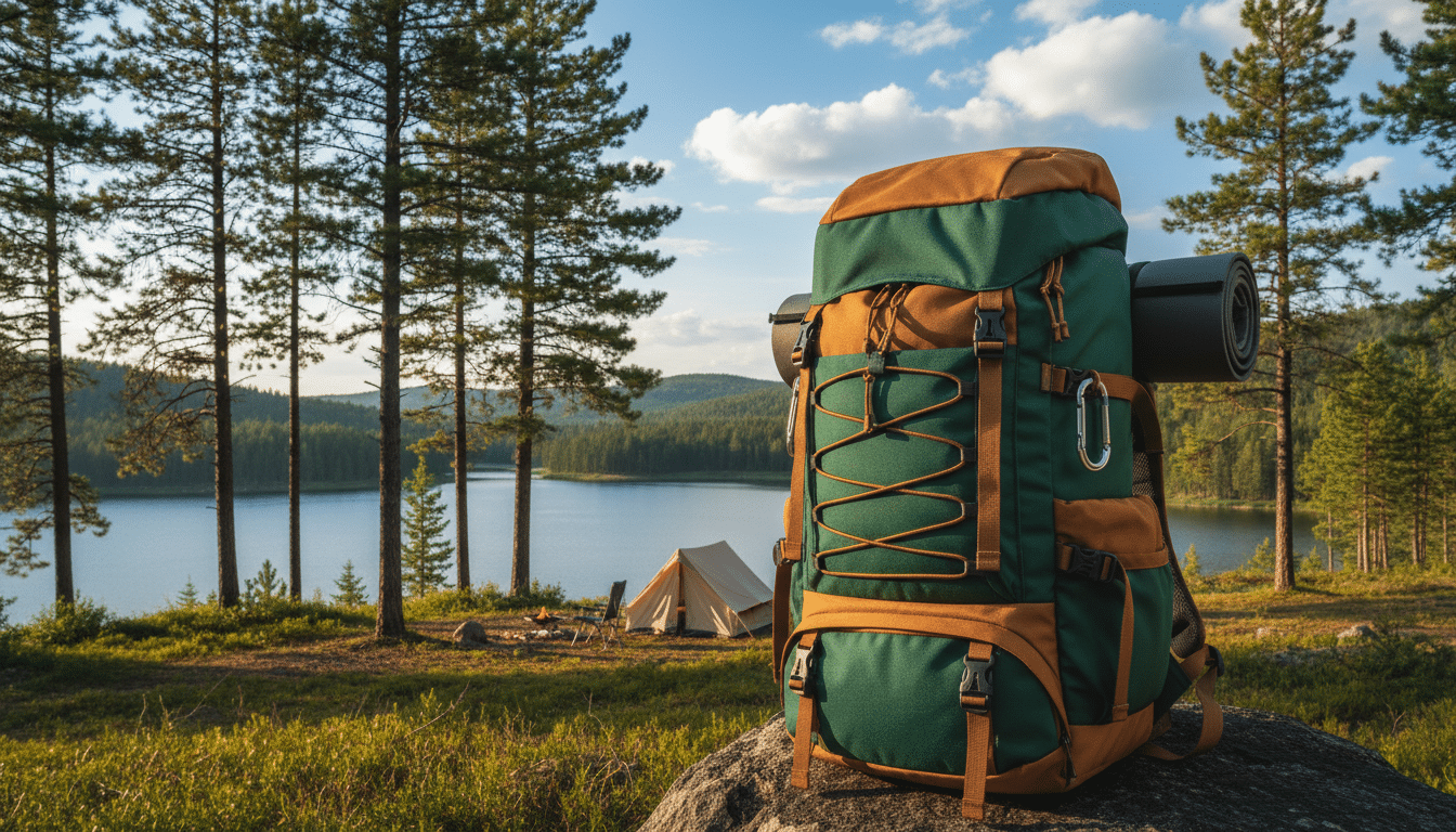 Camping-Rucksack für einen Wochenendausflug